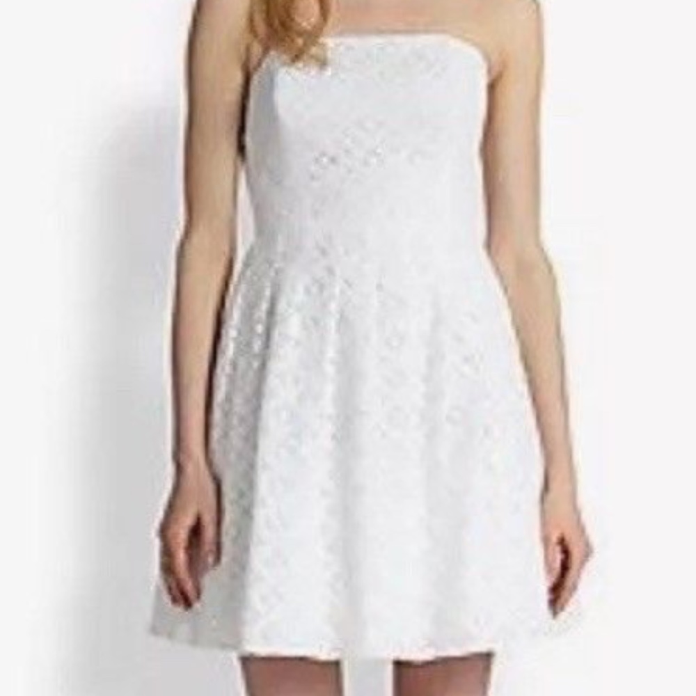 LILLY PULITZER White Lace Caitlin Dress